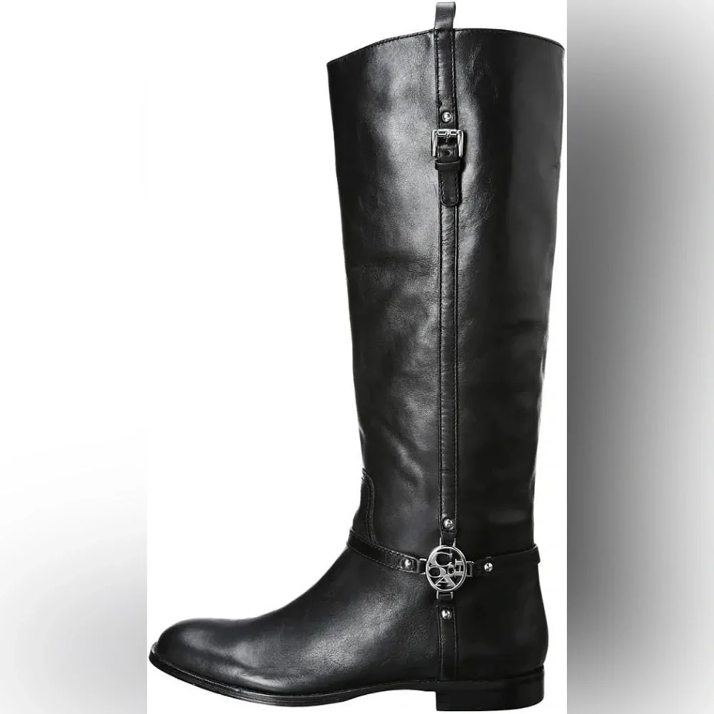 Coach Mulan Calf Riding Boots Sz 9 - Picture 2 of 6
